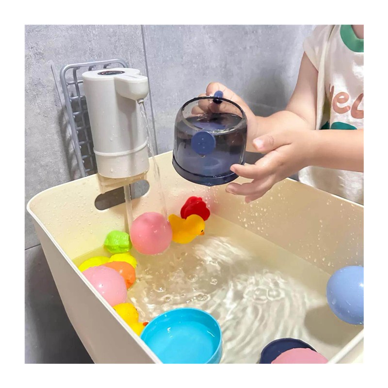 儿童玩水玩具抽水泵夏天室内宝宝洗澡戏水装备电动循环抽水器水桶