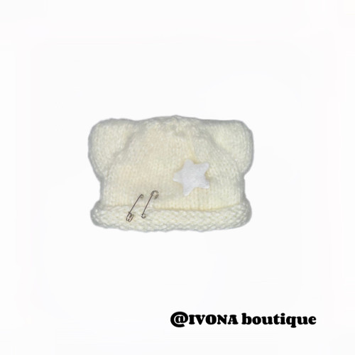IVONA【圆圆耳朵】冬日新款y2k亚文化软萌甜可爱保暖毛线帽帽子
