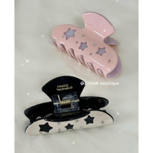 IVONA【爱与星星】Y2k五角星高质感可爱气质醋酸鲨鱼抓夹8cm