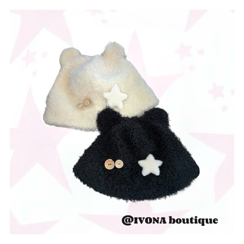 IVONA超可爱保暖毛绒秋冬帽子