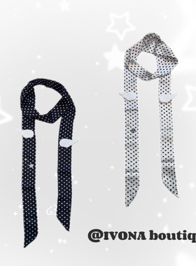 IVONA【萌萌天使^】原创diy小众亚文化Y2k辣妹风波点翅膀丝巾配饰