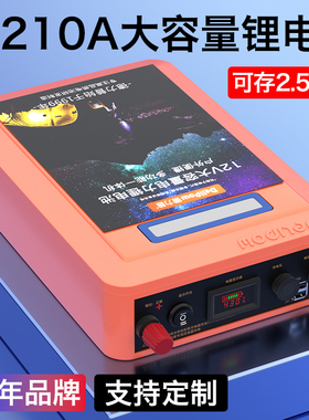 德力普锂电池12v大容量户外氙气灯磷酸铁锂功率一体机24伏蓄电瓶