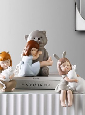 可爱少女心女孩小摆件创意客厅儿童公主房桌面装饰品生日礼物卡通