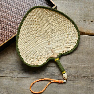 夏季纳凉赶蚊子纯手工包边棕叶手工E编织耐用大蒲扇手摇扇随身扇
