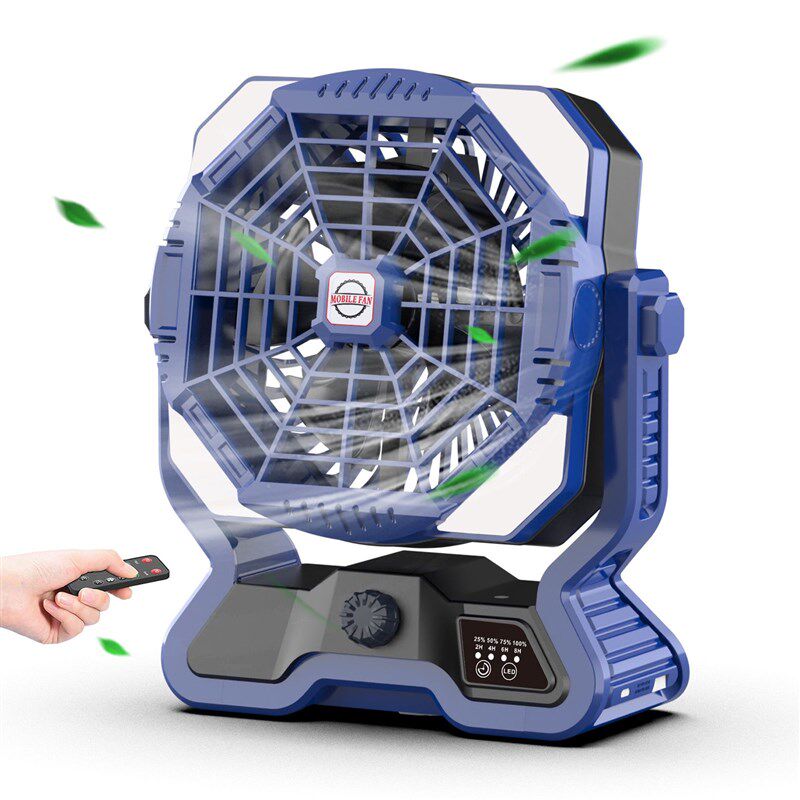户外露营电风扇双电机充电便携式野营帐篷大风超长续航营地灯