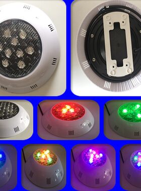 led泳池壁灯水i下灯防水游泳池水景射灯水底灯12V24V壁挂灯泳池灯