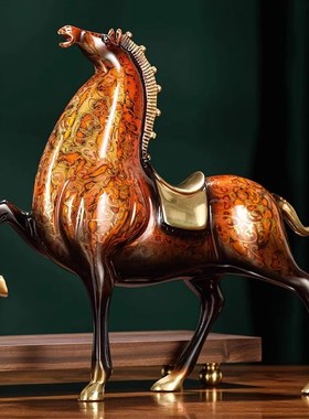 黄铜马到成功摆件工艺品乔迁新居C礼品公司开业礼物新中式轻奢高