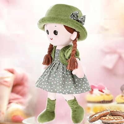 小女孩布娃娃公仔玩偶人形萌抱抱陪睡觉抱枕床上毛绒X玩具生日礼