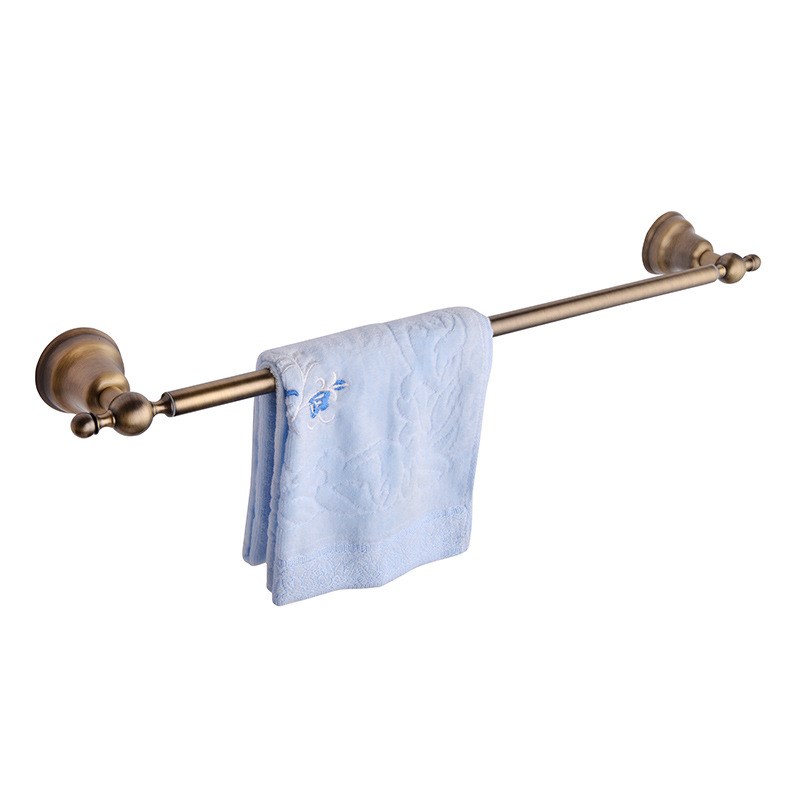 高品质单杆毛巾架 锌合金镀亚青 仿古 青古铜单杆 复古 欧式7724