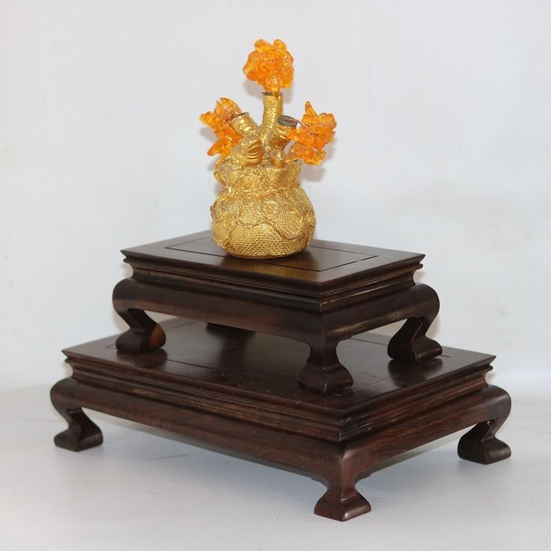 实木托实木底座黑檀木长方形桌面工艺品摆件花盆佛像茶壶奇石加厚