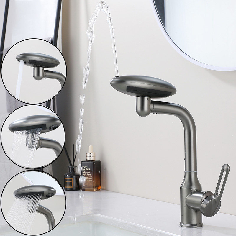 宇宙飞船洗脸盆水龙头冷热家用卫生浴室面盆洗手盆洗漱台龙头全铜,家装主材,面盆龙头,淘宝优惠券,粉丝福利购,淘宝优惠卷