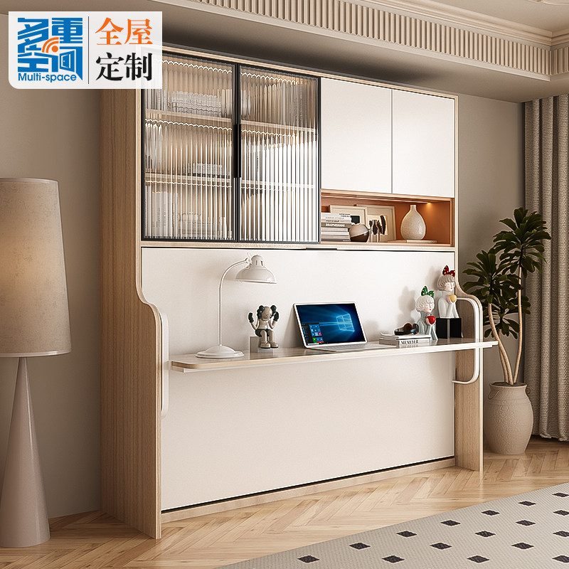 实木定制书房书桌柜墨菲床折叠床省空间隐形床多功能壁板床钢琴床,住宅家具,可折叠床,淘宝优惠券,粉丝福利购,淘宝优惠卷