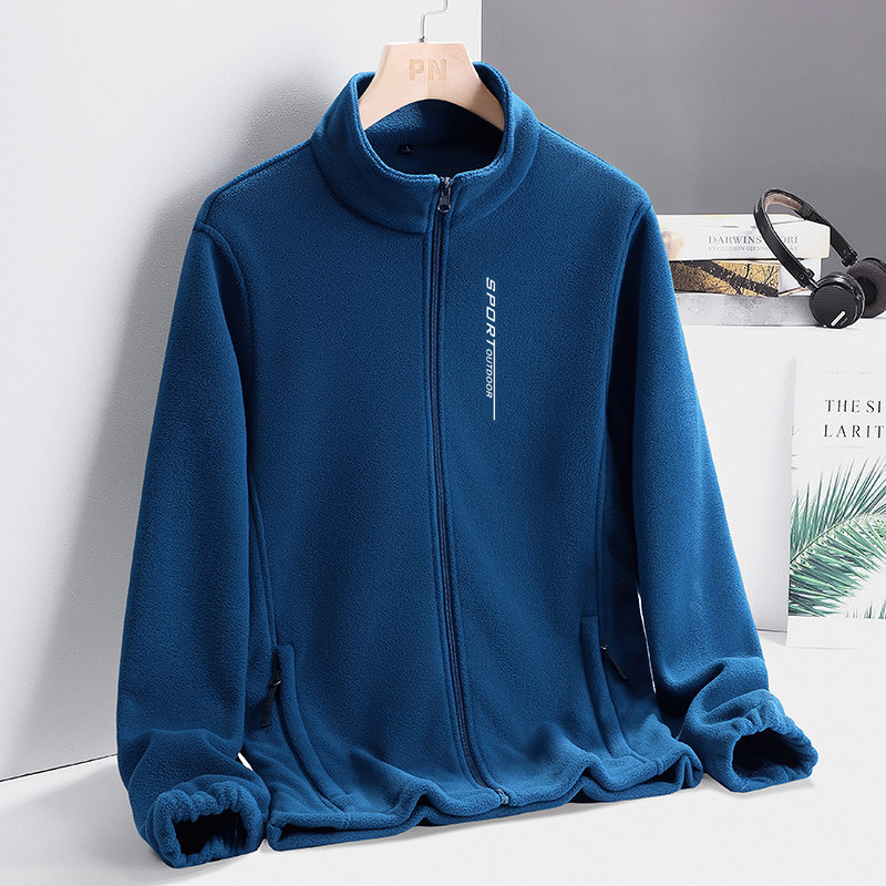 抓绒衣男女春秋季加绒加厚双面摇粒绒外套卫衣情侣户外冲锋衣内胆