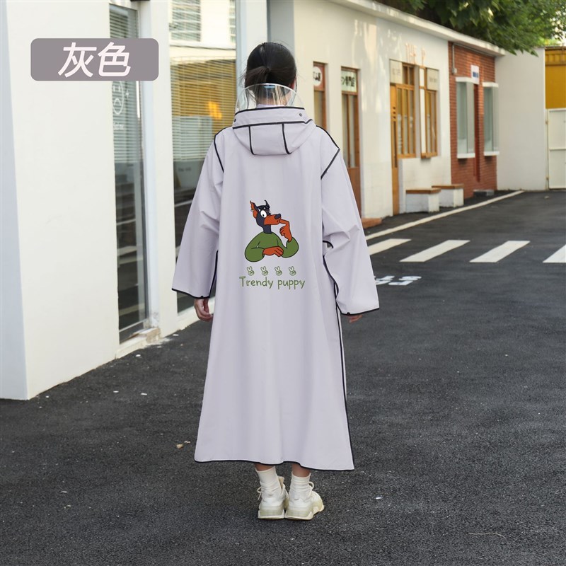 成人雨衣加厚加长遮脚下雨不遮挡视线便携K电动车摩托车自行车雨