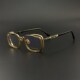 小众复古手工眼镜框男女纯钛板材雕花小框防蓝光R可配近视变色镜