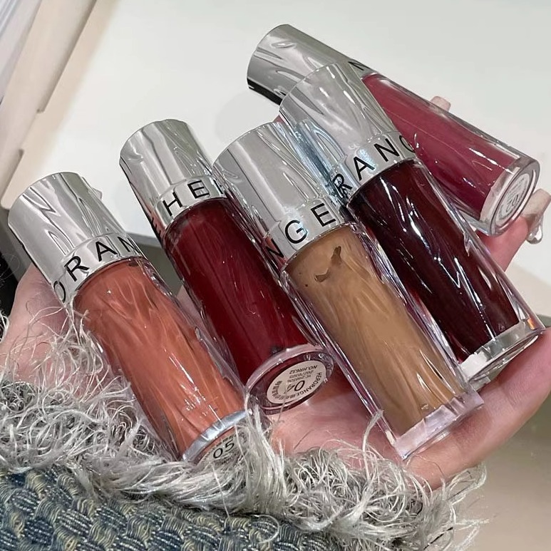 绵绵轻纱镜面唇釉清透滋润保湿水光玻璃唇韩系嫩妹唇彩~HERORANGE