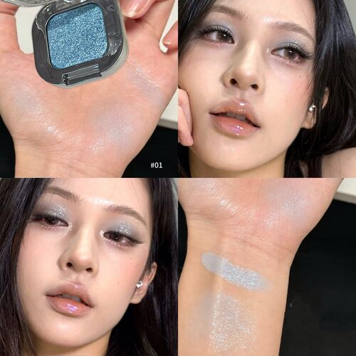 冷感单颗轻松成妆眼影珠光爆闪提亮高光彩妆美妆眼影盘HERORANGE
