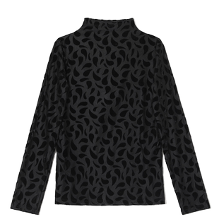 秋冬新款金丝绒打底衫女半高领加绒加厚网纱长袖上衣内搭洋气小衫