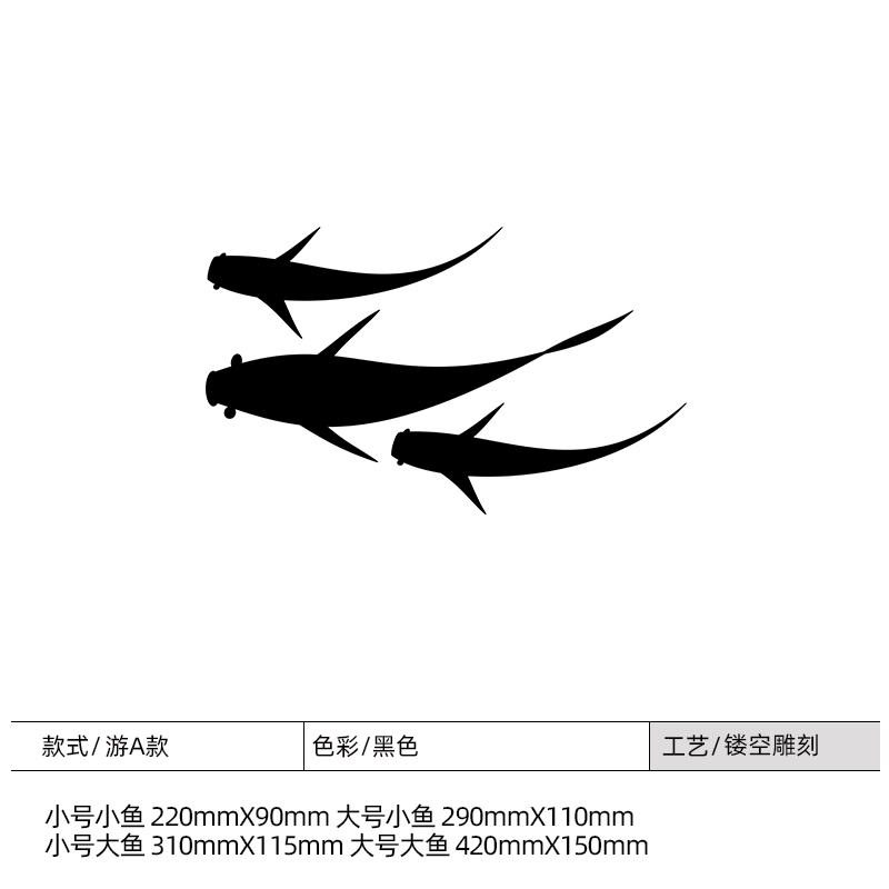 鱼图案贴纸客厅玻璃门贴厨房推拉门创意墙贴餐厅饭馆大门装饰贴画图片