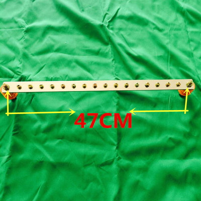 机房排机架式汇流排 机柜铜排19英寸3*30*500标准接地铜排