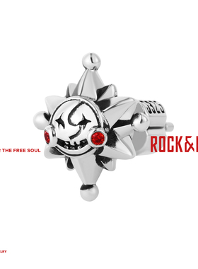 [明星同款]ROCKRIDE 自由笑脸甜心耳钉 未来乐园耳饰男女925纯银