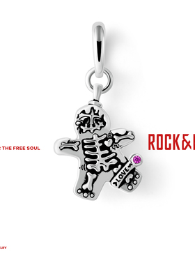 [新品]ROCKRIDE 自由闪耀姜饼吊坠 未来乐园项链男女款925银高级