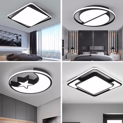 led卧室灯吸顶灯主卧温馨简约现代儿童房轻奢中山灯具大全房间灯