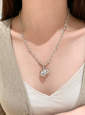 小红书同款爆闪星芒葫芦项链