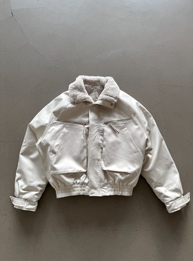 Erole「雪鸮」1900g座山雕巨保暖降落伞飞行立领高密仿貂毛外套