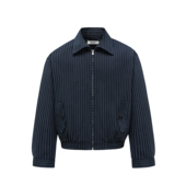 Erole 24aw定织高密鱼骨纹细条重磅立体剪裁廓形夹克cleanfit外套