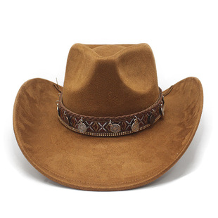 大檐牛仔帽英伦复古爵士礼帽欧美旅游骑马帽飒爽起飞 Hat Western