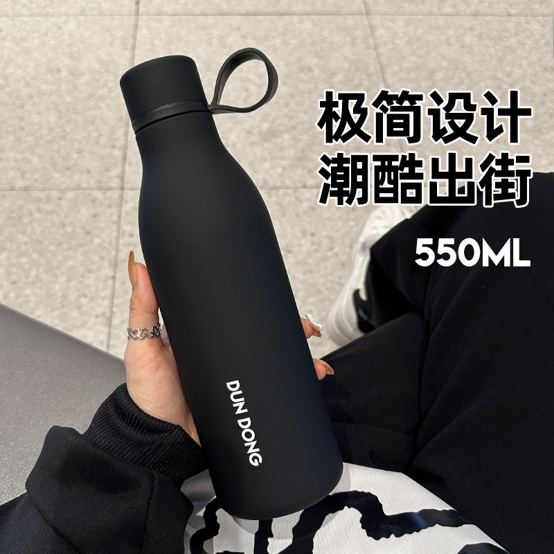 保温杯新款男士手提不锈钢水瓶户外保冷杯便携水杯个性微定制水壶
