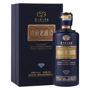 1瓶 白金老酱酒蓝钻500ml