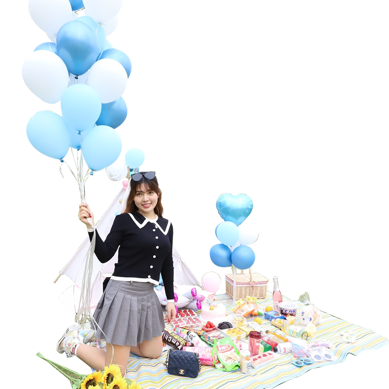 郊游野餐用品帐篷气球网红户外