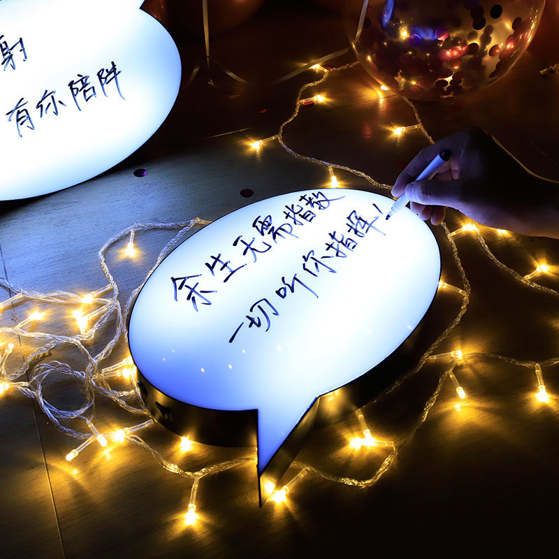 卡片组合灯箱手工制作房间布置