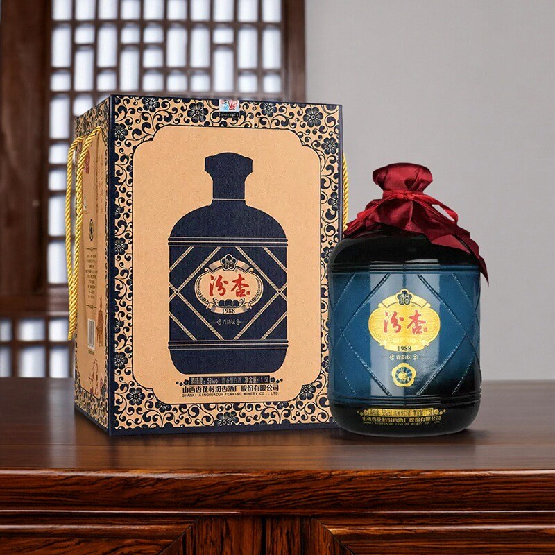 汾杏(fenxing)53度清香型 白酒礼盒 汾杏清韵坛 53%vol 1.5L