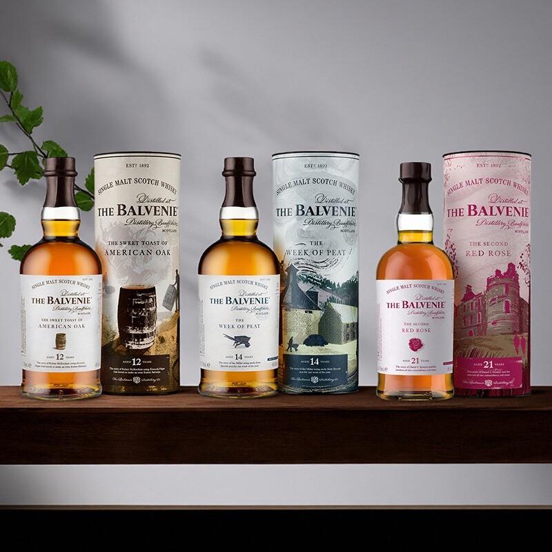 苏格兰百富故事系列单一麦芽苏格兰威士忌洋酒 12年14年21年