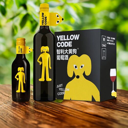 智利原瓶进口红酒 西拉干红葡萄酒 大黄狗西拉干红葡萄酒 187.5mL