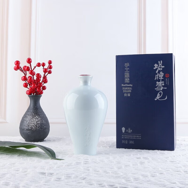 冬趣塔牌雪见黄酒绍兴黄酒 无焦糖色半干型黄酒手工冬酿黄酒500mL
