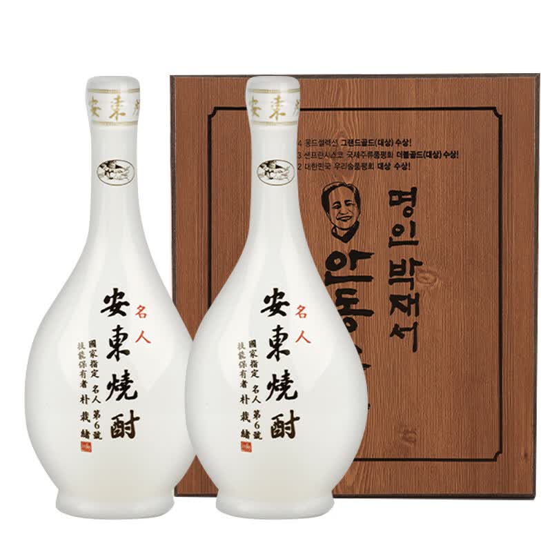 Andong Soju安东烧酒 韩国非遗传统手工高度烧酒400ml