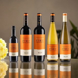 宁夏贺兰山东麓产区木兰朵M218系列葡萄酒国产葡萄酒送礼甜白干白