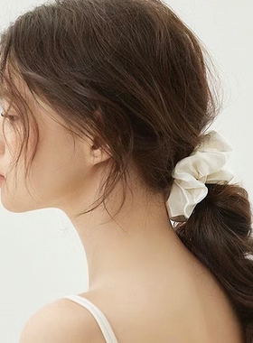 Fonnp Life 22姆米重磅真丝大号发圈丝滑有光泽蓬松款褶皱感