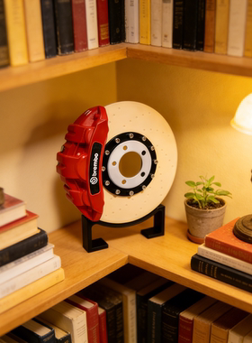 刹车盘灯发光卡钳发光刹车盘模型卡钳创意桌面led氛围气充电摆件