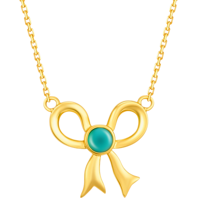 simplejoys蝴蝶结项链女925纯银