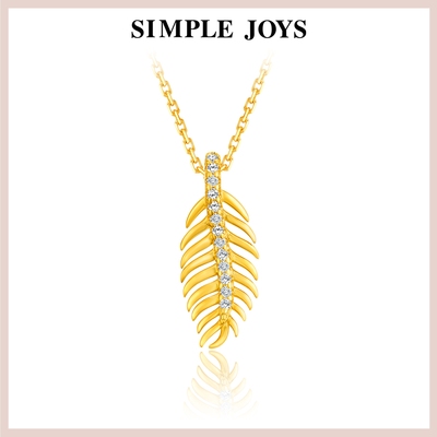 SIMPLEJOYS纯银羽毛项链
