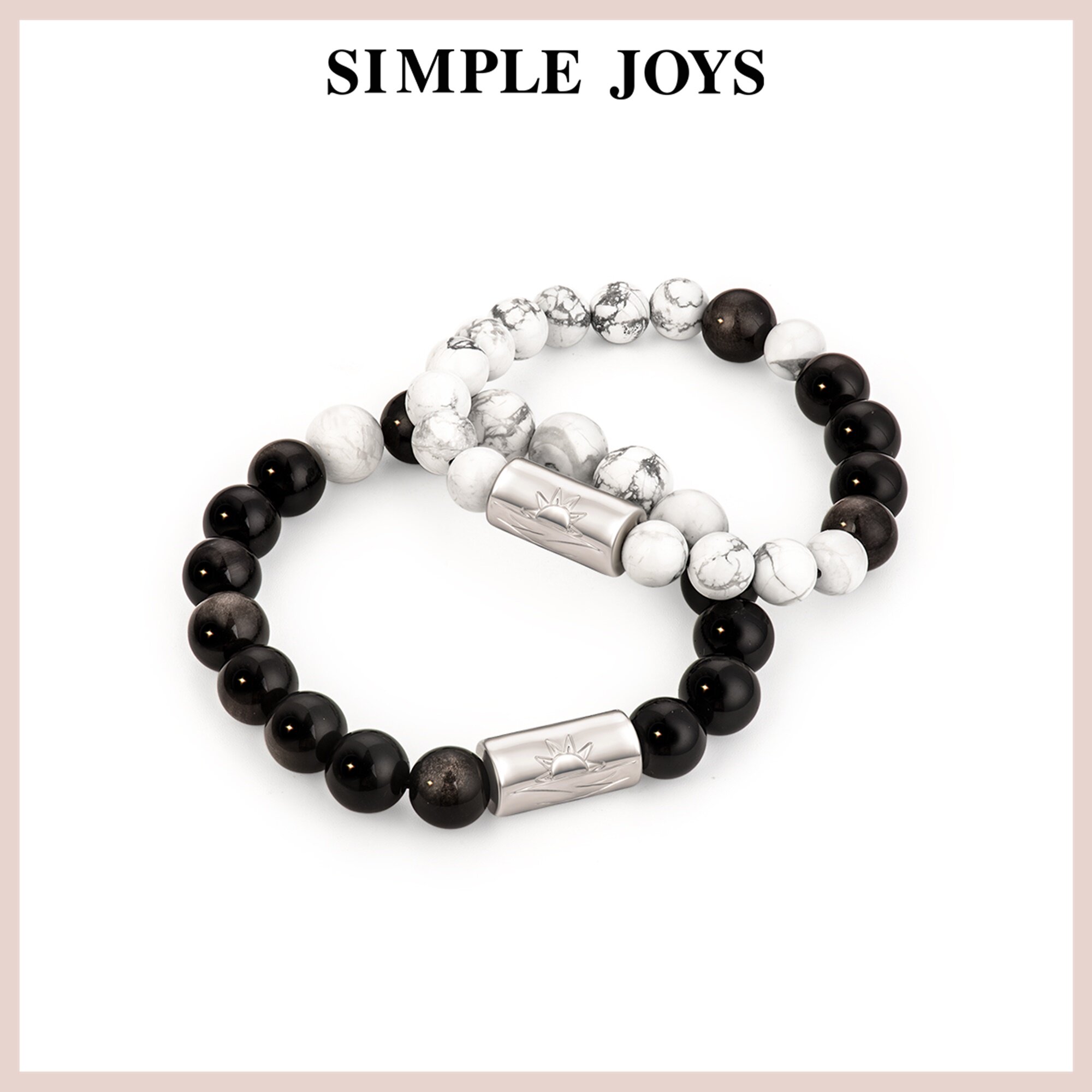 SIMPLEJOYS日落黑白情侣手串