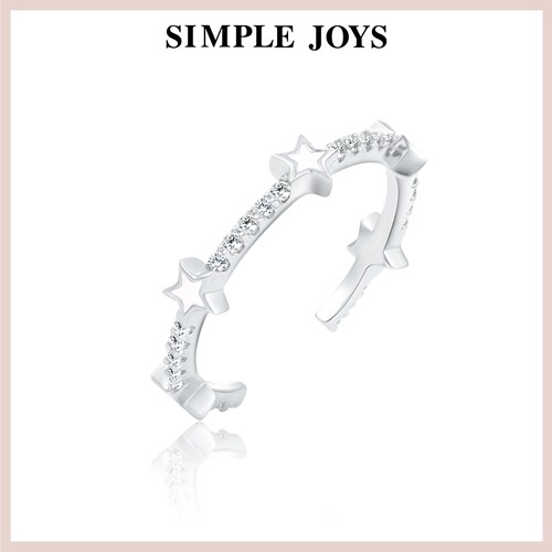 simplejoys星星开口戒指女