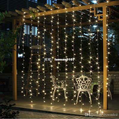 Wedding Decoration light 3Mx3M 300leds led curtain string fa