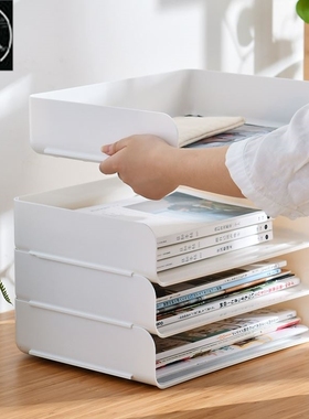 Office desktop folder tianyi multilayer shelf desk artifact