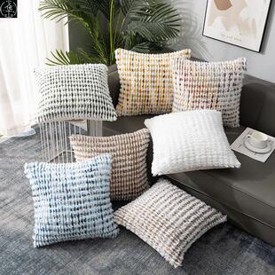 Nordic minimalist-style plush throw pillow cushion cover抱枕